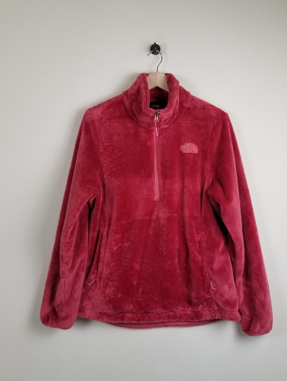 North Face Half Zip Plush Feece Pullover Size Large